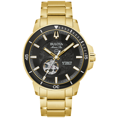 Dial Black Leather Strap 9S22006GT | Bulova Dial Black Leather Strap 9S22006GT | Bulova